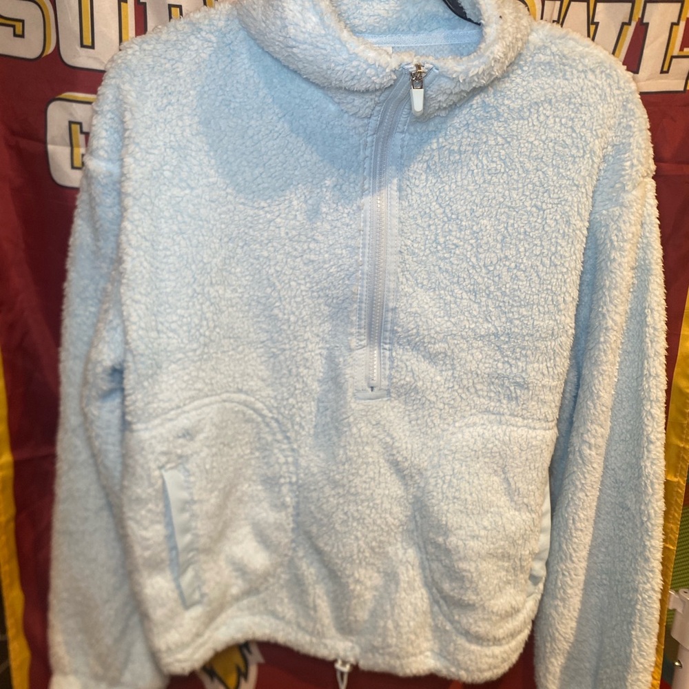 No Boundaries Women's Soft Blue Pullover Sweater